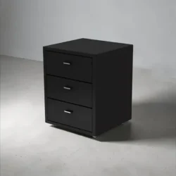 PIA B Bois noir Chariot esthétique PIA - meuble de rangement esthétique - mobilier esthétique professionnel - table de service esthétique - Chariot pour salon esthétique