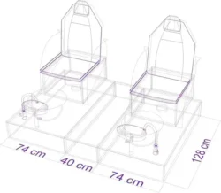 PODO RELAX DOUBLE (11) Fauteuil de pédicure Podo Relax double - Fauteuil pédicure professionnel - Fauteuil Spa haut de gamme - Mobilier esthétique haut de gamme - Mobilier esthétique professionnel - fauteuil pédicure spa -Fauteuil de pédicure haut de gamme