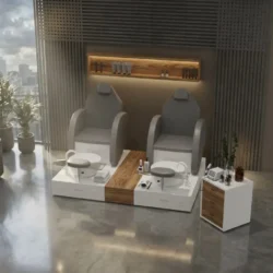 PODO RELAX DOUBLE (4) Fauteuil de pédicure Podo Relax double - Fauteuil pédicure professionnel - Fauteuil Spa haut de gamme - Mobilier esthétique haut de gamme - Mobilier esthétique professionnel - fauteuil pédicure spa -Fauteuil de pédicure haut de gamme