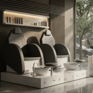 Fauteuil de pédicure Podo Relax MB double - Fauteuil pédicure professionnel - Fauteuil Spa haut de gamme - Mobilier esthétique haut de gamme - Mobilier esthétique professionnel - fauteuil pédicure spa -Fauteuil de pédicure haut de gamme