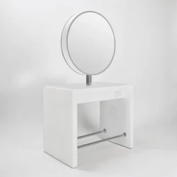 REFLECTION II (4) Coiffeuse centrale professionnelle REFLECTION II - poste de coiffage REFLECTION II - poste de coiffage pour salon de coiffure - mobilier de coiffure professionnel - meuble pour pour salon de coiffure - Coiffeuse centrale 2 places