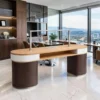 Table de Manucure SAPHIRA - table onglerie avec aspirateur intégré - Table de manucure professionnelle - table onglerie professionnelle - mobilier esthétique et onglerie