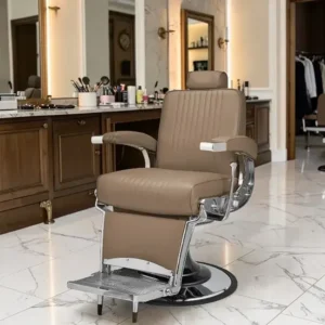 Fauteuil de barbier STIG - chaise de Barbier Stig - Fauteuil de coiffure pour homme - chaise de coiffure vintage - mobilier de barbier professionnel - barbershop - siège barber -