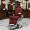 Fauteuil de barbier STIG - chaise de Barbier Stig - Fauteuil de coiffure pour homme - chaise de coiffure vintage - mobilier de barbier professionnel - barbershop - siège barber -