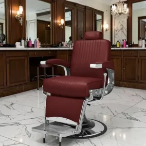Fauteuil de barbier STIG - chaise de Barbier Stig - Fauteuil de coiffure pour homme - chaise de coiffure vintage - mobilier de barbier professionnel - barbershop - siège barber -
