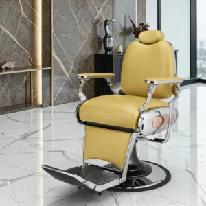 TIGER (10) Fauteuil de barbier TIGER - chaise de Barbier TIGER - Fauteuil de coiffure pour homme - chaise de coiffure vintage - mobilier de barbier professionnel - barbershop - siège barber
