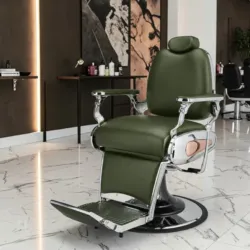 Fauteuil de barbier TIGER - chaise de Barbier TIGER - Fauteuil de coiffure pour homme - chaise de coiffure vintage - mobilier de barbier professionnel - barbershop - siège barber
