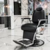 Fauteuil de barbier TIGER B - chaise de Barbier TIGER B - Fauteuil de coiffure pour homme - chaise de coiffure vintage - mobilier de barbier professionnel - barbershop - siège barber