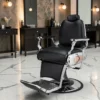 Fauteuil de barbier TIGER B - chaise de Barbier TIGER B - Fauteuil de coiffure pour homme - chaise de coiffure vintage - mobilier de barbier professionnel - barbershop - siège barber