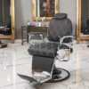 Fauteuil de barbier TIGER B - chaise de Barbier TIGER B - Fauteuil de coiffure pour homme - chaise de coiffure vintage - mobilier de barbier professionnel - barbershop - siège barber