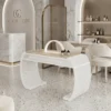 table de manucure professionnelle - table nails luxe - mobilier esthétique haut de gamme - mobilier de pédicure professionnel - table_manucure haut de gamme - équipement onglerie premium - table manucure_avec aspirateur - comptoir ongles design - meuble manucure professionnel - agencement salon de coiffure