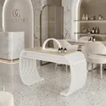professional manicure table - luxury nail table - high-end aesthetic furniture - professional pedicure furniture - high-end manicure_table - premium nail salon equipment - manicure table_with vacuum - designer nail counter - professional manicure cabinet - hair salon layout