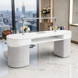 Table de Manucure SAPHIRA (1) Table de manucure saphira - table onglerie avec aspirateur intégré - Table de manucure professionnelle - table onglerie professionnelle - mobilier esthétique et onglerie