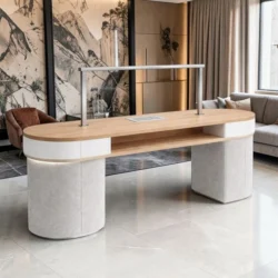 Table de Manucure SAPHIRA (2) Table de Manucure SAPHIRA - table onglerie avec aspirateur intégré - Table de manucure professionnelle - table onglerie professionnelle - mobilier esthétique et onglerie