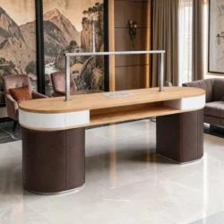 Table de Manucure SAPHIRA (3) Table de Manucure SAPHIRA - table onglerie avec aspirateur intégré - Table de manucure professionnelle - table onglerie professionnelle - mobilier esthétique et onglerie