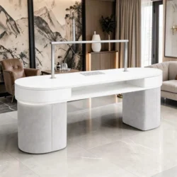 Table de Manucure SAPHIRA (5) Table de Manucure SAPHIRA - table onglerie avec aspirateur intégré - Table de manucure professionnelle - table onglerie professionnelle - mobilier esthétique et onglerie