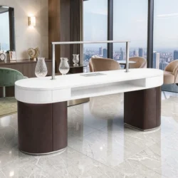Table de Manucure SAPHIRA (6) Table de Manucure SAPHIRA - table onglerie avec aspirateur intégré - Table de manucure professionnelle - table onglerie professionnelle - mobilier esthétique et onglerie
