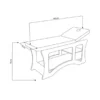 Table de Massage Cura N-S (4) Table de Massage Cura - fauteuil esthétique professionnel - mobilier esthétique professionnel - mobilier esthétique haut de gamme - Fauteuil esthétique SKİNCARE - fauteuil esthétique sur mesure - table de massage professionnel - lit esthétique professionnel - meuble esthétique