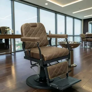 HARRY (1) HARRY Barber Chair - Vintage Barber Chair - Professional Barber Chair - Massaging - Professional Barber Furniture - High-End Barber Chair - Men's Hairdressing Chair - Groupe Coiff - Mobicoiff - Mallys