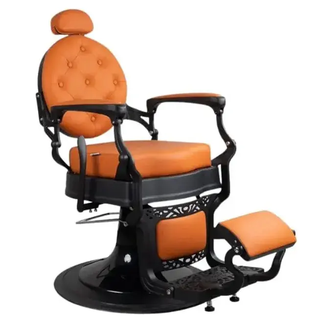 Fauteuil de barbier Maximus - chaise de Barbier Maximus - Fauteuil de coiffure pour homme - chaise de coiffure vintage - mobilier de barbier professionnel - barbershop - siège barber
