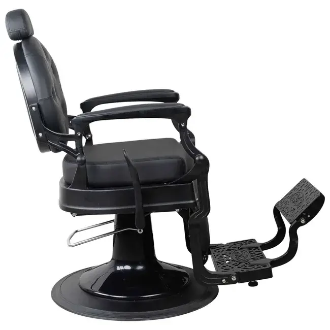 Fauteuil de barbier Maximus - chaise de Barbier Maximus - Fauteuil de coiffure pour homme - chaise de coiffure vintage - mobilier de barbier professionnel - barbershop - siège barber