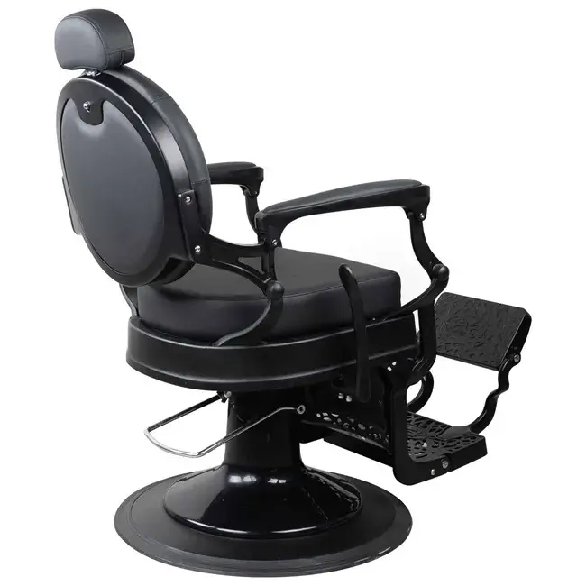 Fauteuil de barbier Maximus - chaise de Barbier Maximus - Fauteuil de coiffure pour homme - chaise de coiffure vintage - mobilier de barbier professionnel - barbershop - siège barber
