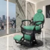 Fauteuil de barbier Maximus - chaise de Barbier Maximus - Fauteuil de coiffure pour homme - chaise de coiffure vintage - mobilier de barbier professionnel - barbershop - siège barber