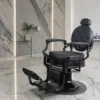 Fauteuil de barbier Maximus - chaise de Barbier Maximus - Fauteuil de coiffure pour homme - chaise de coiffure vintage - mobilier de barbier professionnel - barbershop - siège barber