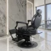 Fauteuil de barbier Maximus - chaise de Barbier Maximus - Fauteuil de coiffure pour homme - chaise de coiffure vintage - mobilier de barbier professionnel - barbershop - siège barber