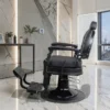 Fauteuil de barbier Maximus - chaise de Barbier Maximus - Fauteuil de coiffure pour homme - chaise de coiffure vintage - mobilier de barbier professionnel - barbershop - siège barber