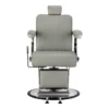 Fauteuil de barbier Visionerio Gris - Fauteuil barbier vintage - chaise barbier professionnel - massant - mobilier de barbier professionnel - Fauteuil barbier haut de gamme - fauteuil de coiffure pour homme