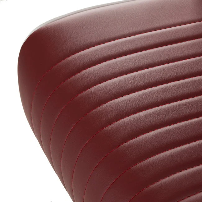 Fauteuil de barbier Visionerio Rouge - Fauteuil barbier vintage - chaise barbier professionnel - massant - mobilier de barbier professionnel - Fauteuil barbier haut de gamme - fauteuil de coiffure pour homme