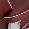Fauteuil de barbier Visionerio Rouge - Fauteuil barbier vintage - chaise barbier professionnel - massant - mobilier de barbier professionnel - Fauteuil barbier haut de gamme - fauteuil de coiffure pour homme