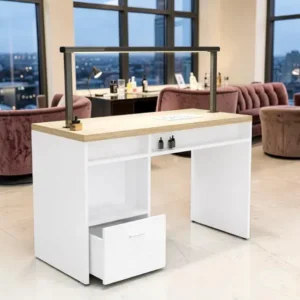 Table de Manucure Worker Lux - table onglerie avec aspirateur intégré - Table de manucure professionnelle - table onglerie professionnelle - mobilier esthétique et onglerie
