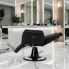 Fauteuil de barbier ATHENA B - Fauteuil barbier vintage - chaise barbier professionnel - - mobilier de barbier professionnel - Fauteuil barbier haut de gamme - fauteuil de coiffure pour homme