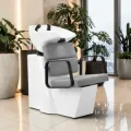 Professional shampoo basin - Hairdressing wash basin - Hair salon furniture - Designer hairdressing furniture - Ergonomic wash chair - High-end hairdressing furniture - Hair salon furniture - Gold and black shampoo basin - Professional hairdressing equipment