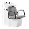 Bac à shampooing professionnel - Bac de lavage coiffure - Meuble pour salon de coiffure - Mobilier de coiffure design - Fauteuil de lavage ergonomique - Mobilier de coiffure haut de gamme - meuble pour salon de coiffure - Bac à shampoing doré et noir - Équipement de coiffure professionnel