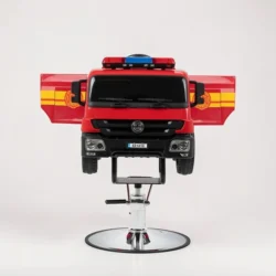 Children's hairdressing chair, children's styling chair, children's hairdressing seat, children's salon chair, fire truck chair, fun hairdressing chair, children's hairdressing furniture, professional children's hairdressing chair, hydraulic children's seat, themed hairdressing chair.