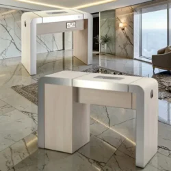Concorde REM (2) Table de Manucure concorde - table onglerie avec aspirateur intégré - Table de manucure professionnelle - table onglerie professionnelle - mobilier esthétique et onglerie