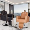 Fauteuil de barbier Holland - Fauteuil barbier vintage - chaise barbier professionnel - massant - mobilier de barbier professionnel - Fauteuil barbier haut de gamme - fauteuil de coiffure pour homme