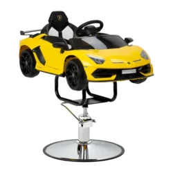 Kids Lamborghini Hairdressing Chair (17) Children's hairdressing chair, children's styling chair, children's hairdressing seat, children's salon chair, fire truck chair, fun hairdressing chair, children's hairdressing furniture, professional children's hairdressing chair, hydraulic children's seat, themed hairdressing chair.