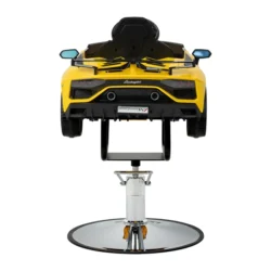 Kids Lamborghini Barber Chair (4) Children's hairdressing chair, children's styling chair, children's hairdressing seat, children's salon chair, fire truck chair, fun hairdressing chair, children's hairdressing furniture, professional children's hairdressing chair, hydraulic children's seat, themed hairdressing chair.