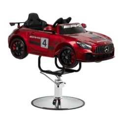 Mercedes-AMG Kids Hairdressing Chair (16) Children's hairdressing chair, children's styling chair, children's hairdressing seat, children's salon chair, fire truck chair, fun hairdressing chair, children's hairdressing furniture, professional children's hairdressing chair, hydraulic children's seat, themed hairdressing chair.