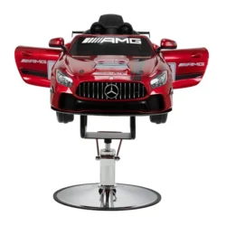 Mercedes-AMG Kids Hairdressing Chair (4) Children's hairdressing chair, children's styling chair, children's hairdressing seat, children's salon chair, fire truck chair, fun hairdressing chair, children's hairdressing furniture, professional children's hairdressing chair, hydraulic children's seat, themed hairdressing chair.