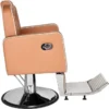 Fauteuil de barbier Holland - Fauteuil barbier vintage - chaise barbier professionnel - massant - mobilier de barbier professionnel - Fauteuil barbier haut de gamme - fauteuil de coiffure pour homme