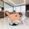 Fauteuil de barbier Holland - Fauteuil barbier vintage - chaise barbier professionnel - massant - mobilier de barbier professionnel - Fauteuil barbier haut de gamme - fauteuil de coiffure pour homme