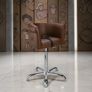Fauteuil de coiffure enfant - chaise de coiffure enfant - fauteuil de coiffure professionnel - mobilier pour salon de coiffure - meuble pour salon de coiffure - siège de coiffure pour enfant - KID - groupe coiff - mallys - mobicoiff - salon de coiffure