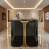 Comptoir d'accueil LUXORIA - comptoir caisse LUXORIA - Meuble de réception LUXORIA - meuble de réception salon de coiffure - mobilier de coiffure professionnel - meuble d'accueil salon de coiffure - groupe coiff - mobicoiff - malys