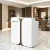 Comptoir d'accueil LUXORIA LINE - comptoir caisse LUXORIA LINE - Meuble de réception LUXORIA LINE - meuble de réception salon de coiffure - mobilier de coiffure professionnel - meuble d'accueil salon de coiffure - groupe coiff - mobicoiff - malys