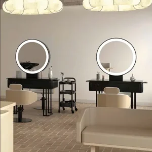 poste de coiffage - coiffeuse double face - meuble pour salon de coiffure - poste de coiffure double face - meuble pour salon de coiffure - mobilier de salon de coiffure - groupe coiff - mobicoiff - malys